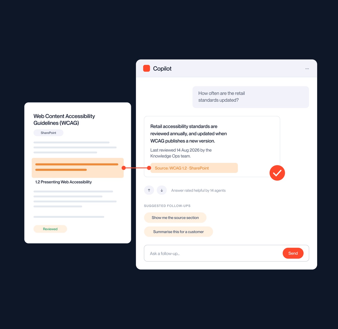 Answers employees and customers can trust