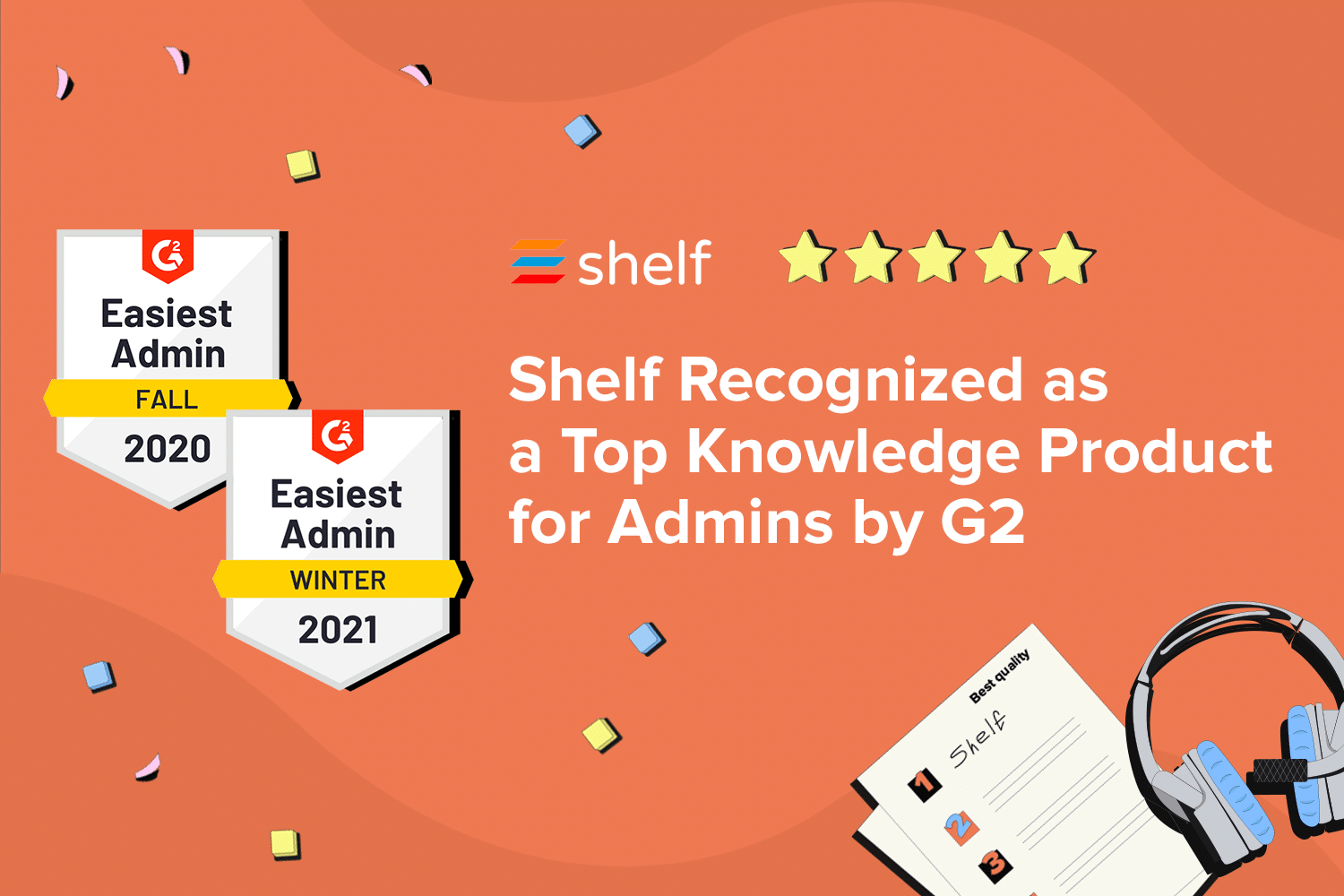 Shelf Recognized as a Top Knowledge Product for Admins by G2: image 1
