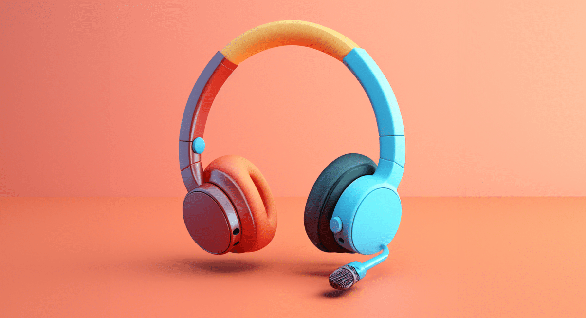 Midjourney depiction of headphones