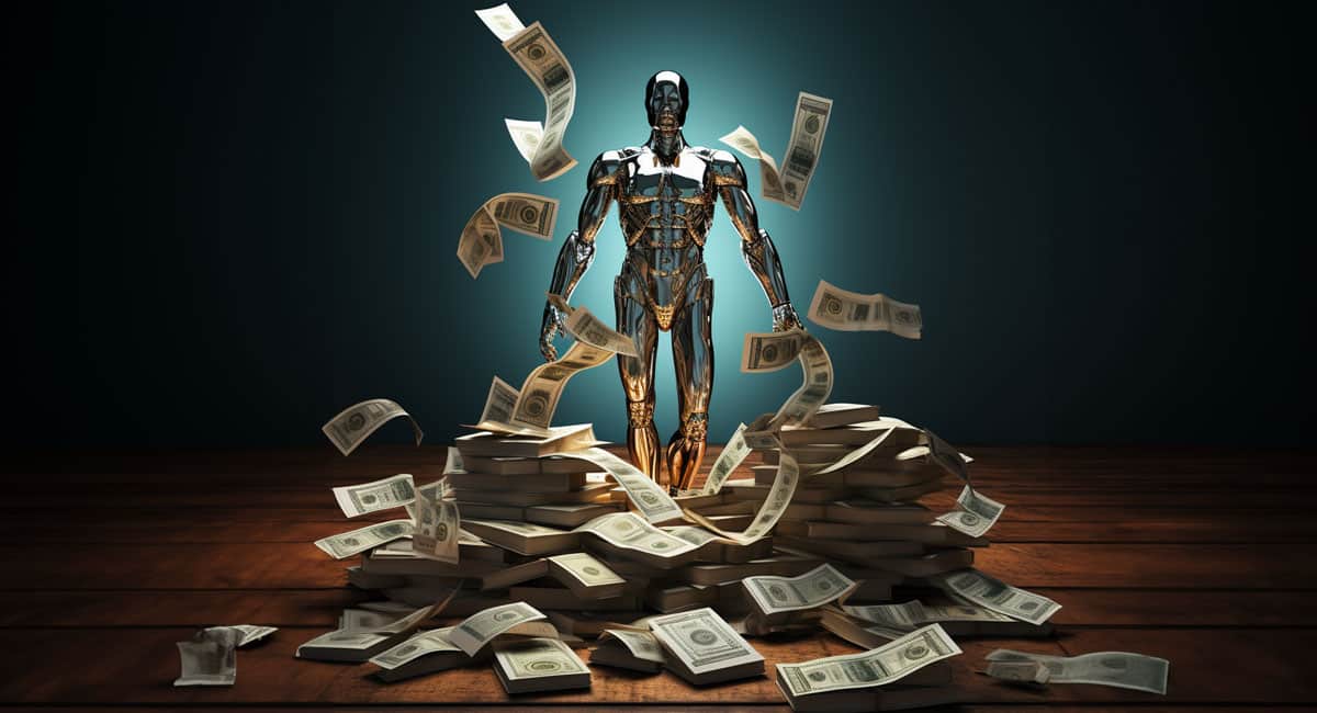 Midjourney depiction of AI bias in finance