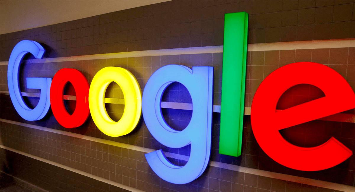 Google logo on the wall